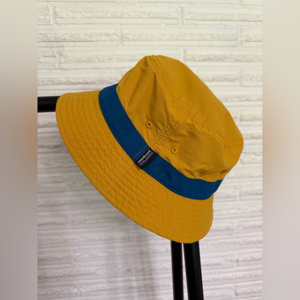 Patagonia yellow and Blue Bucket Hat